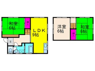 登美の里町貸家の物件間取画像